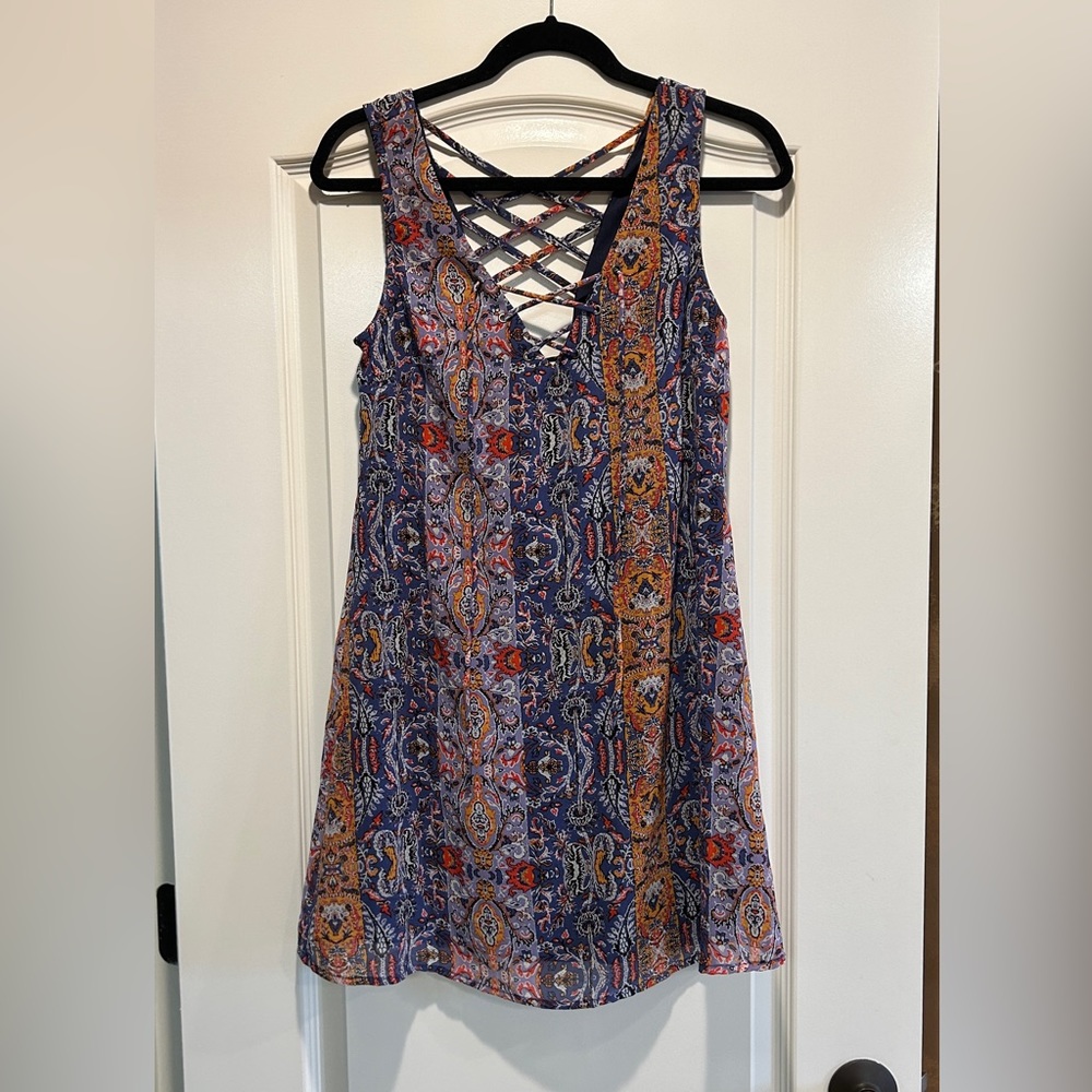 Colorful summer sheath dress
